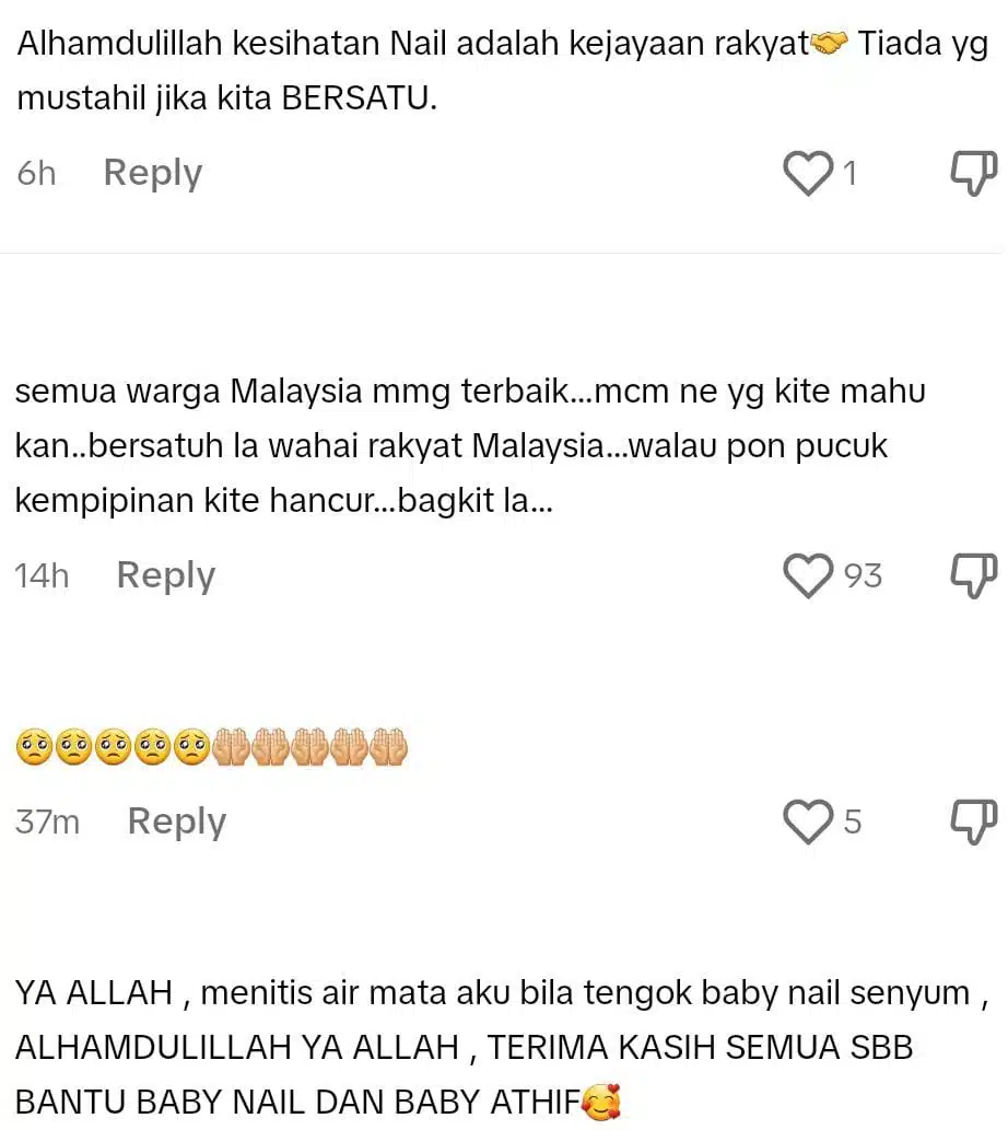 Alhamdulillah! Ubat RM9.8J Sudah Diberi, Netizen Sebak Lihat Baby Naail Senyum