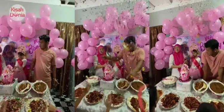 Suami Emosi Di Parti Hari Jadi Anak, Kertas Confetti Berterabur Masuk Makanan