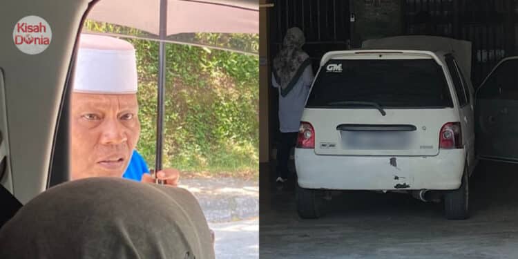 Jual Kereta Untuk Duit Makan, Pak Cik Rela Berdiri Tengah Panas Tahan Kereta