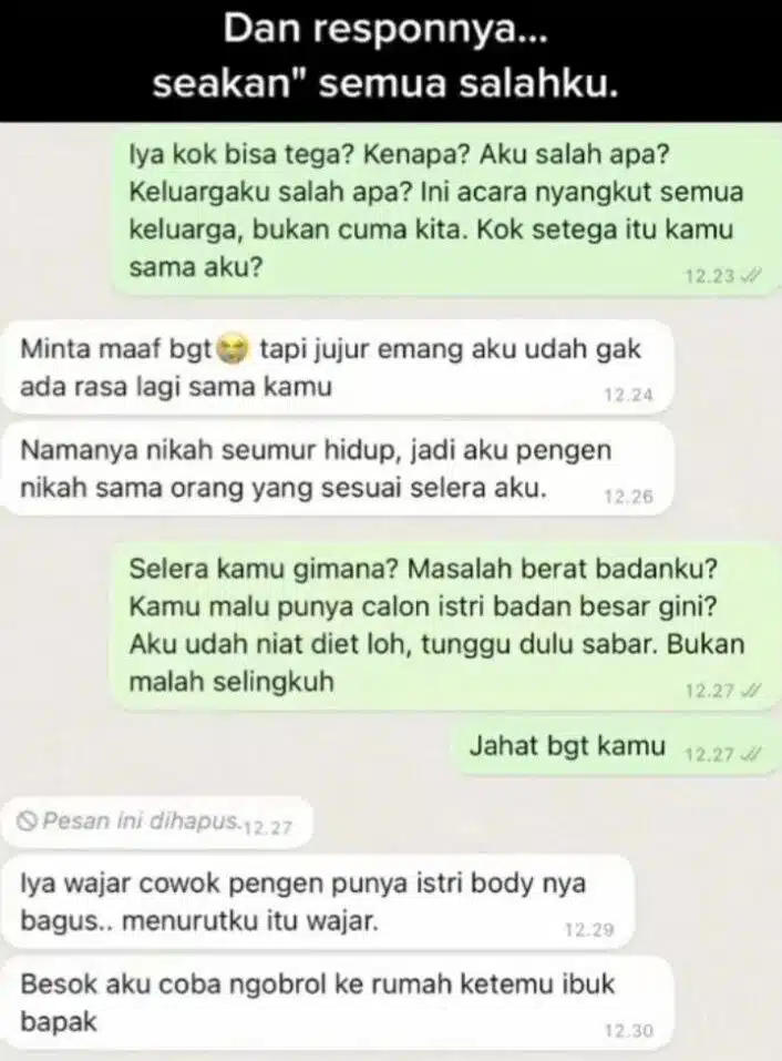 Kad Jemputan Dah Edar, Lelaki Batal Perkahwinan Enggan Terima Pasangan ‘Berisi’