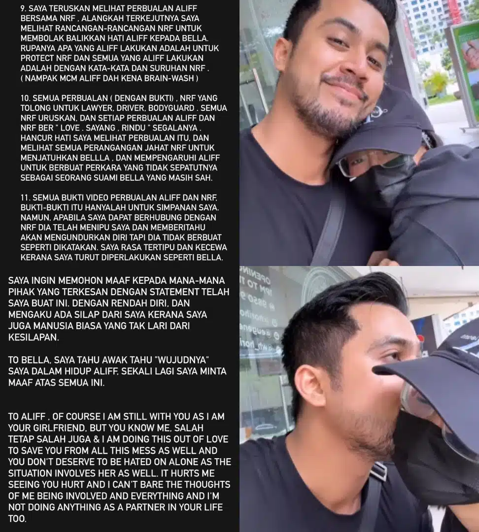 Skandal Aliff Aziz Muncul Buat Pengakuan, Dedahkan Komplot Jatuhkan Bella