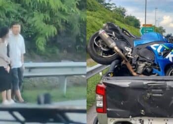Insiden Motosikal Besar Hentam Triton, Rupanya Wanita Melulu Lintas LPT1