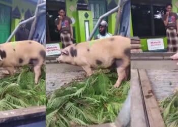 Sedang Dengar Khutbah, Acik Sebelah Ajak Selfie Mahu Kenalkan Dengan Anak Buah