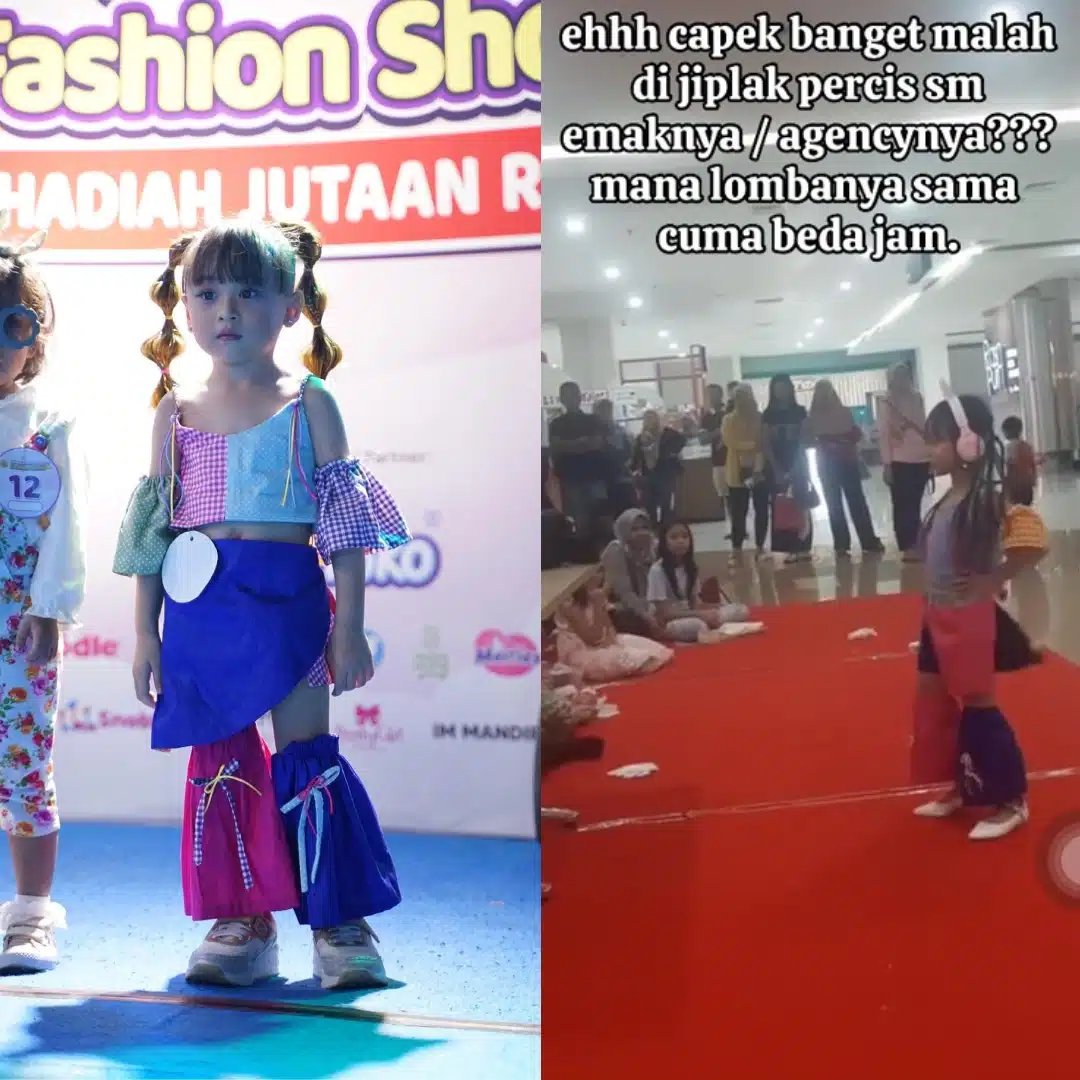 Anak Sertai Fashion Show, Wanita Kesal Ibu Peserta Lain Tiru Rekaan Baju