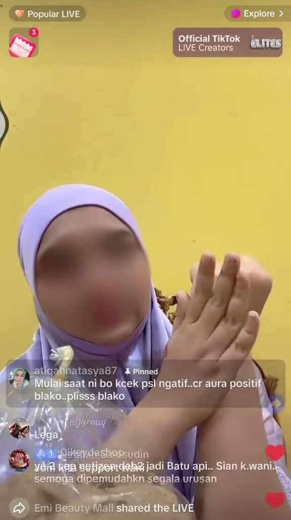 Suami Lafazkan Cerai Pada Isteri Pertama Dalam Live TikTok, Baru 3 Bulan Bermadu