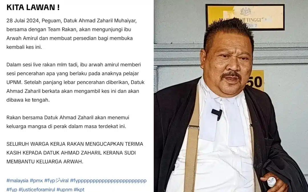 Kes Amirul Nashriq Bakal Dibuka Semula, Peguam Akan Bertemu Keluarga Di Perak