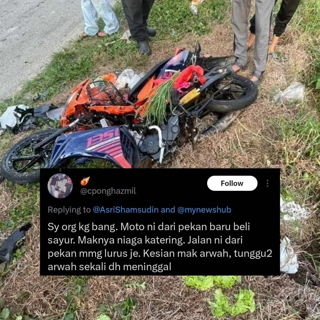 Remaja Nahas Bertembung Kereta Memotong, Didakwa Terlambat Ke Kursus Kahwin