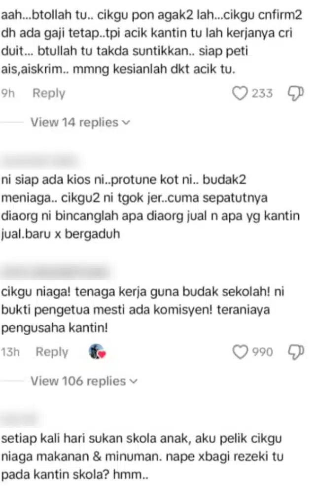 Makcik Kantin Terkilan Guru Jual Pelbagai Makanan Di Sekolah Setiap Hari