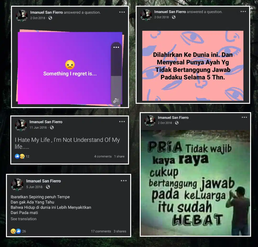 Netizen Temui FB Anak Yang Tinggal Rangka, Banyak Post Sedih Tentang Nasib Diri