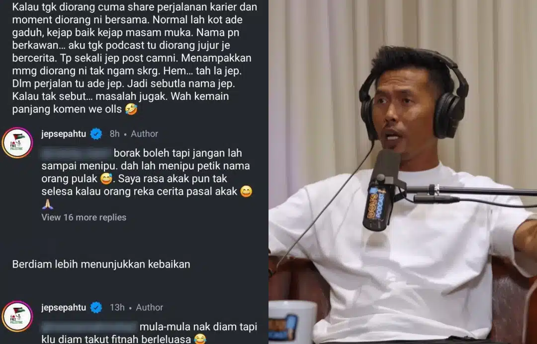 “Dah Menipu Petik Nama Orang Pula” – Respons Jep Terhadap Podcast Shuib & Mamat