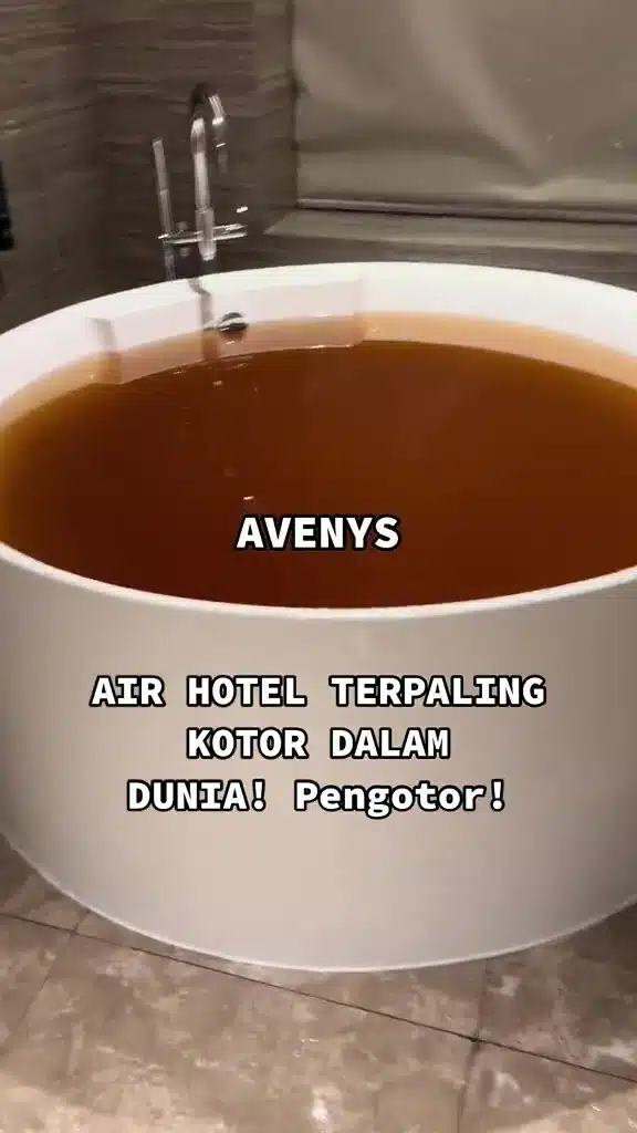 Aleeya Zailan Kesal Air Paip Hotel Ternama Kotor, Tekak Perit Lepas Gosok Gigi