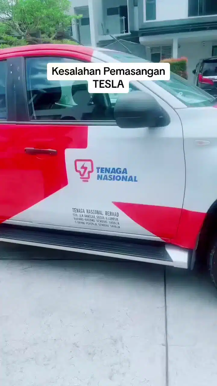 [VIDEO] Pemilik Kereta Tesla Didapati Pasang Wayar Pengecasan Sebelum Meter TNB