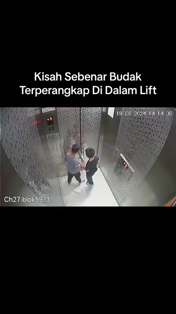 Budak Terperangkap 9 Jam Rupanya Letak Selipar Sendiri Di Tengah Pintu Lif