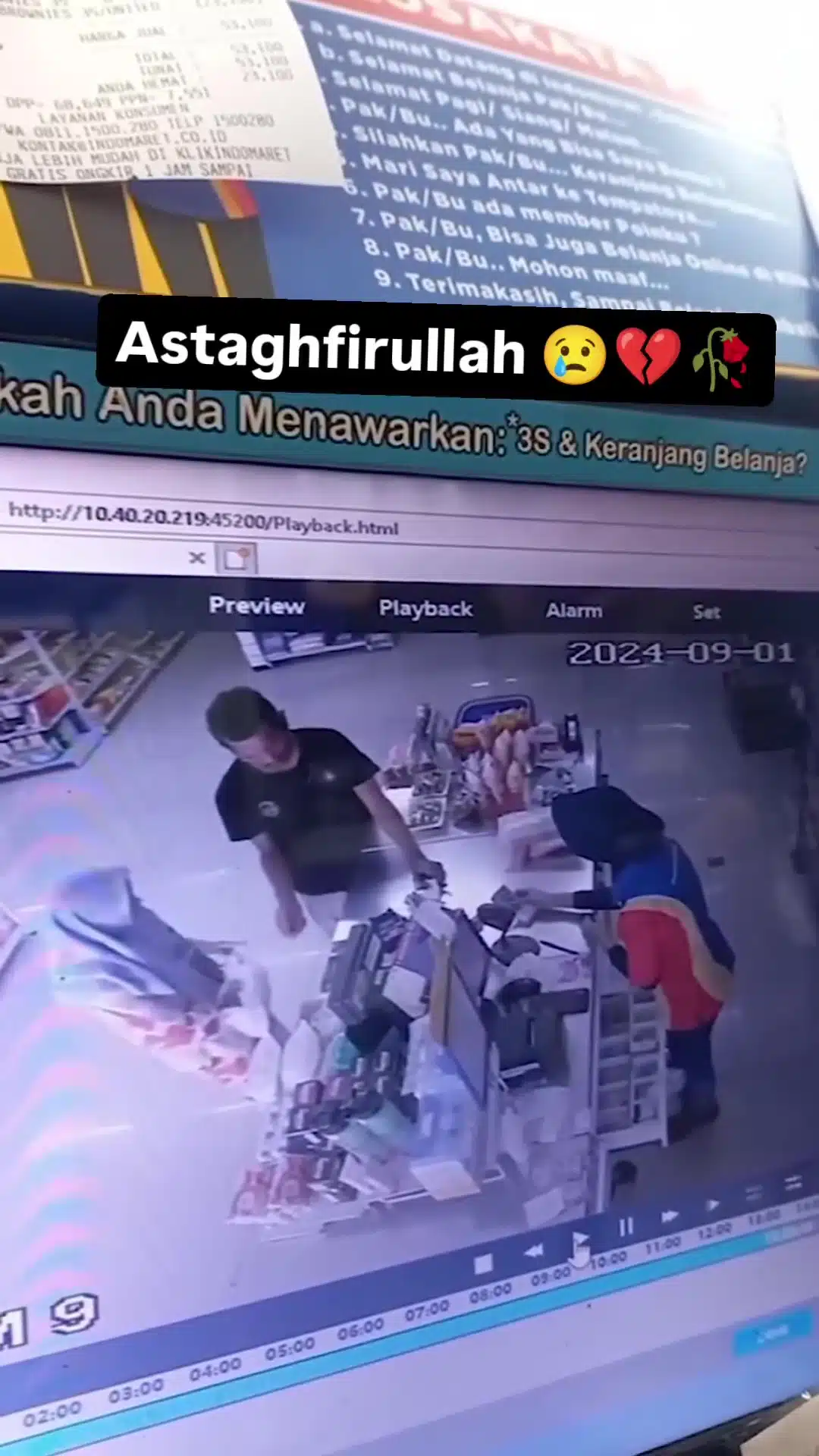 Merajuk Tak Dibelikan Lipstik, Suami Meradang Rentap Tudung Isteri Depan Cashier