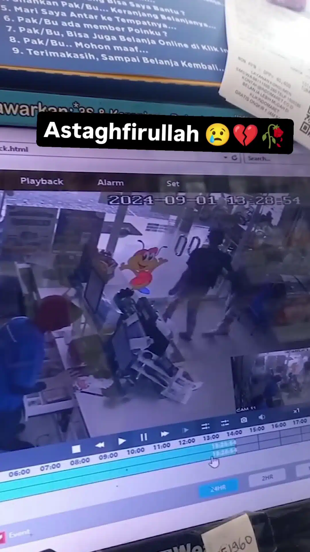 Merajuk Tak Dibelikan Lipstik, Suami Meradang Rentap Tudung Isteri Depan Cashier