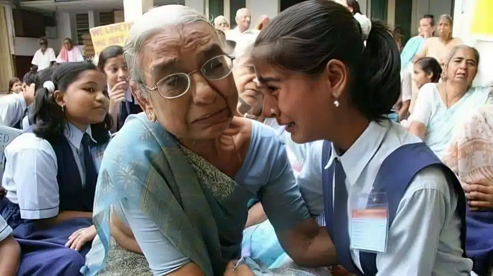 Sertai Lawatan Ke Rumah Orang Tua, Pelajar Sedih Terjumpa Nenek Kandung Sendiri