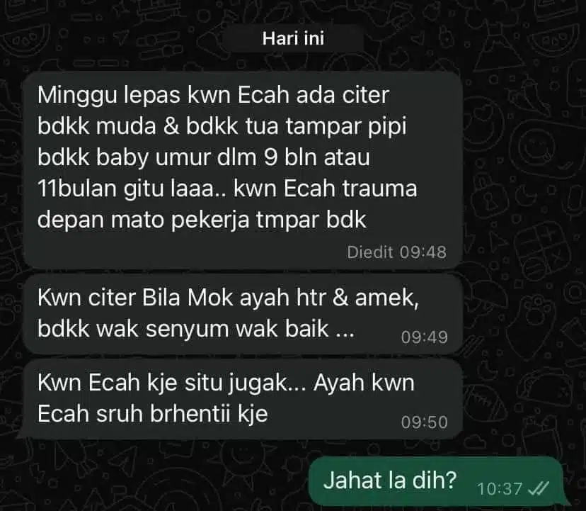 Bayi Tertindih Bantal Juga Pernah Dilempang – “Nasib Panjang Umur Anak Aku”