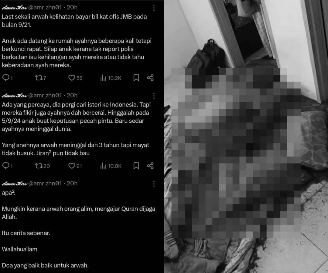 Bapa Tinggal Rangka : Rupanya Ada Konflik Kahwin Lagi & Isteri Baru Lari Rumah