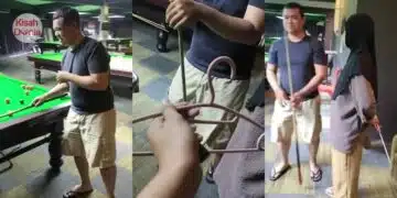 [VIDEO] Anak Bujang Tak Reti Balik, Ibu Bawa Hanger Terjah Pusat Snooker