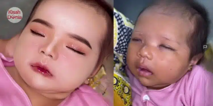 “Biar Cantik Masa Majlis” – Ibu Setuju Bayi Disolek, Mak Saudara Bayarkan MUA