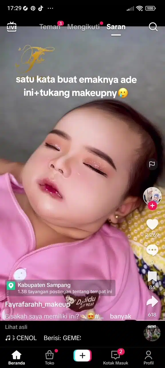 “Biar Cantik Masa Majlis” – Ibu Setuju Bayi Disolek, Mak Saudara Bayarkan MUA