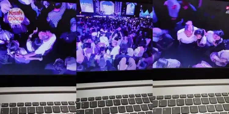 Tonton Konsert Bertiga, Kamera LIVE Rakam Lelaki Kantoi Usap Rambut Wanita Kedua