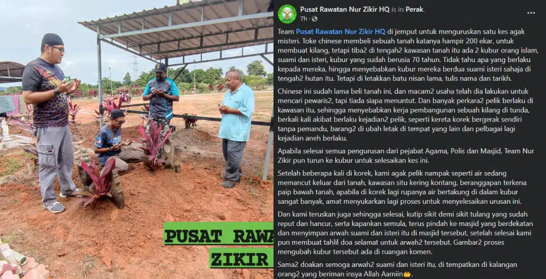 Tauke Cina Beli Tanah 200 Ekar Temui 2 Kubur Lama, Banyak Kejadian Pelik Berlaku