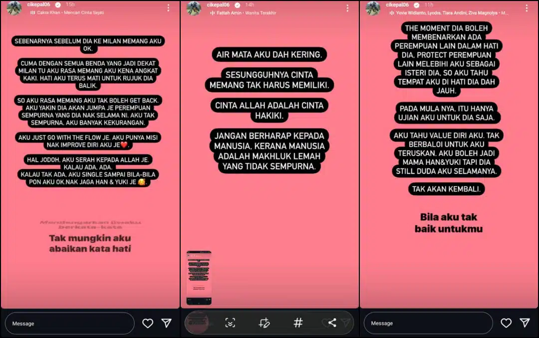 “Duda Buat Onar, Perempuan Tu Flex Dekat Milan, Aku Pula Ditekan Clear Keadaan?”