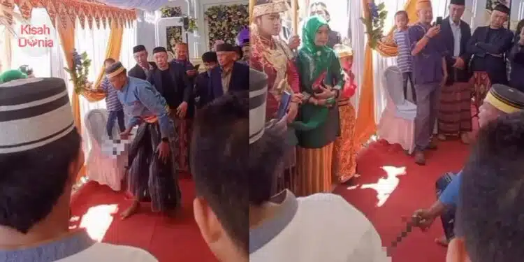 Persembahkan Adat Sambut Pengantin, Pemuda ‘Tewas’ Badik Terkena Dada Sendiri