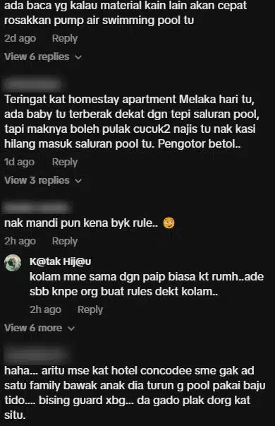 Tak Dibenarkan Masuk Kolam Sebab Baju Tak Sesuai, Guest Homestay Marah Sekuriti