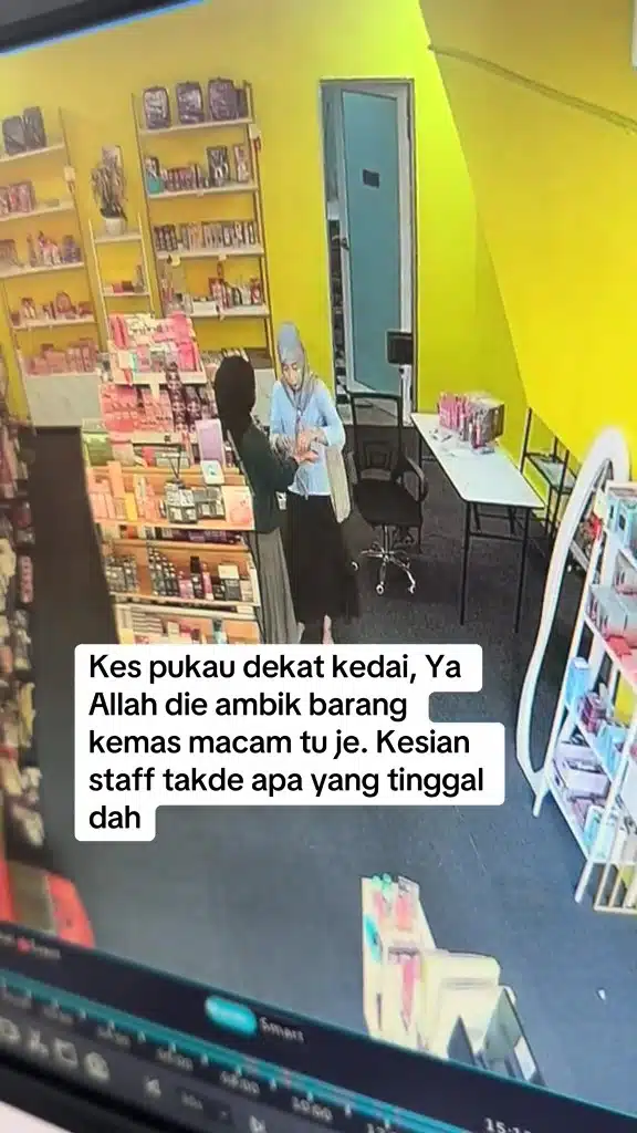 Staf Kedai Kosmetik Dipukau Pembeli, Gelang, Rantai & Cincin Emas Habis Diserah