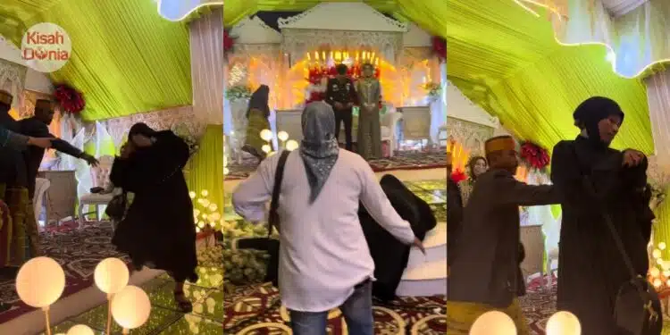 Tetamu Lelaki Prank Menyamar Jadi Perampas, Dihalau Keras Oleh Bapa Pengantin