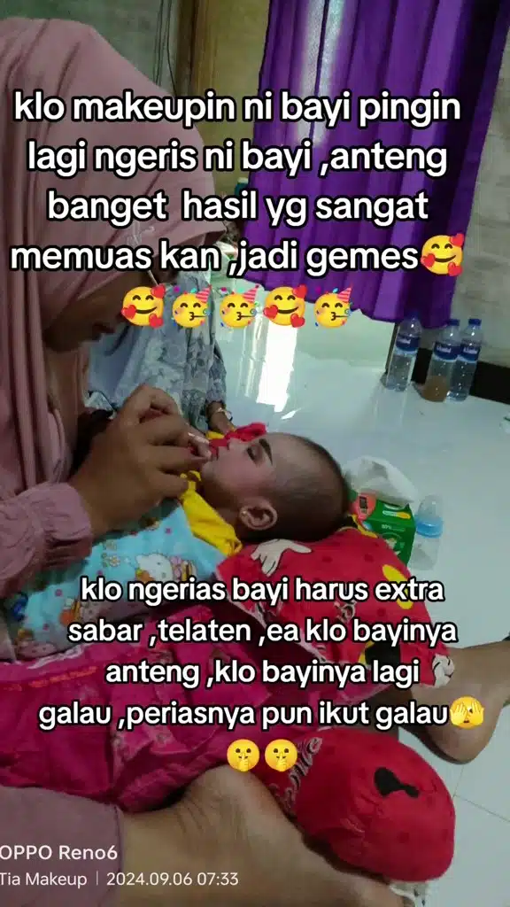 MUA Terima Job Solek Bayi Untuk Majlis Aqiqah, Bangga Hasilnya Memuaskan Hati