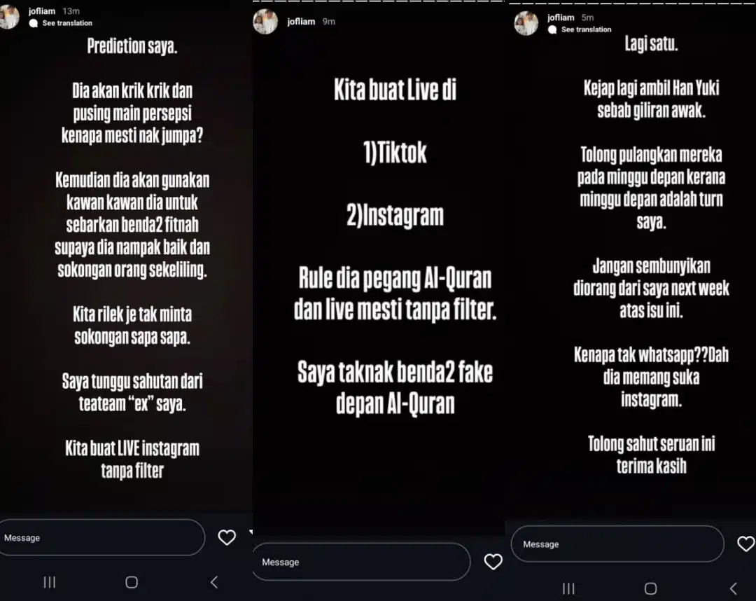 Jofliam & Dewi Cabar Cik Epal Lakukan Sumpah Laknat, Mahu Tamatkan Sengketa