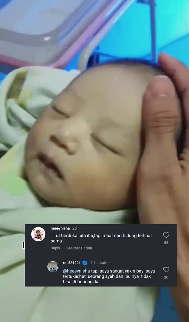 Anak ‘Pergi’ 24 Jam Lepas Dilahirkan, Bapa Yakin Bayi Tertukar Kerana Muka Lain