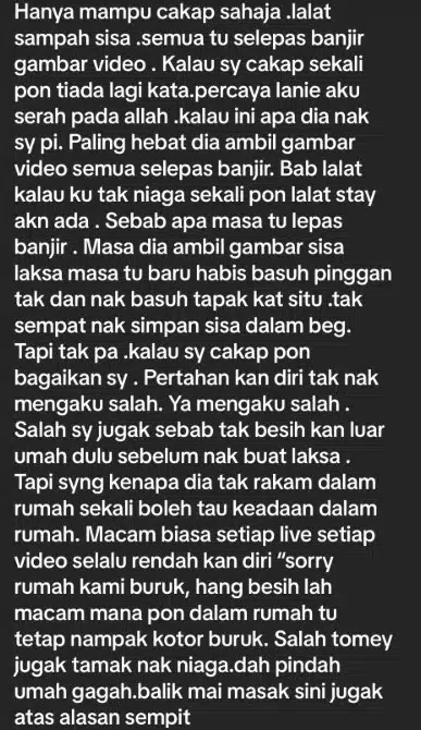 Peniaga Laksa Sedih Dihalau Rumah, Jiran Akhirnya Dedahkan Persekitaran Kotor