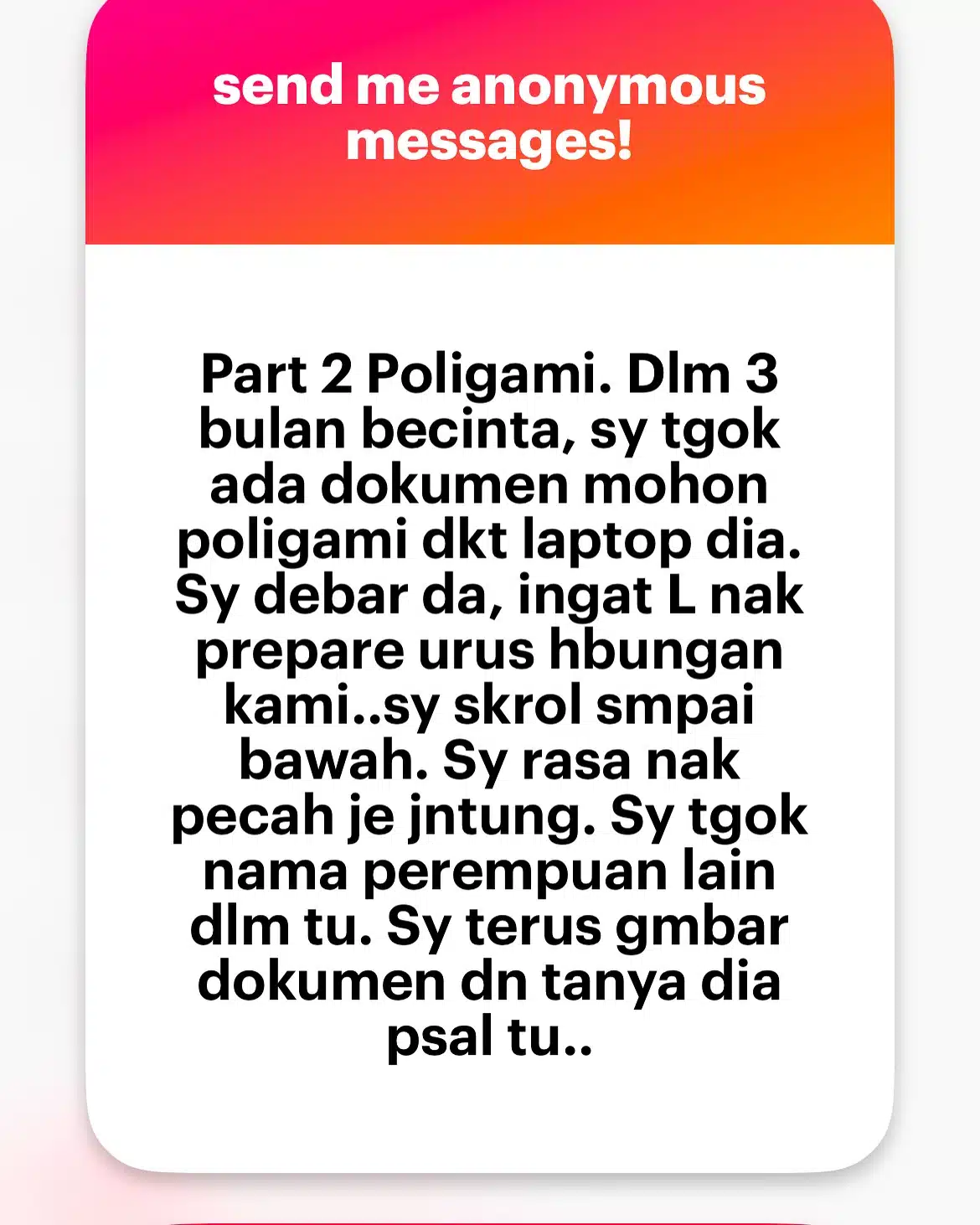 Teruja Akan Jadi Isteri Kedua, Gadis Gigil Tahu Bakal Suami Rupanya Beristeri 2