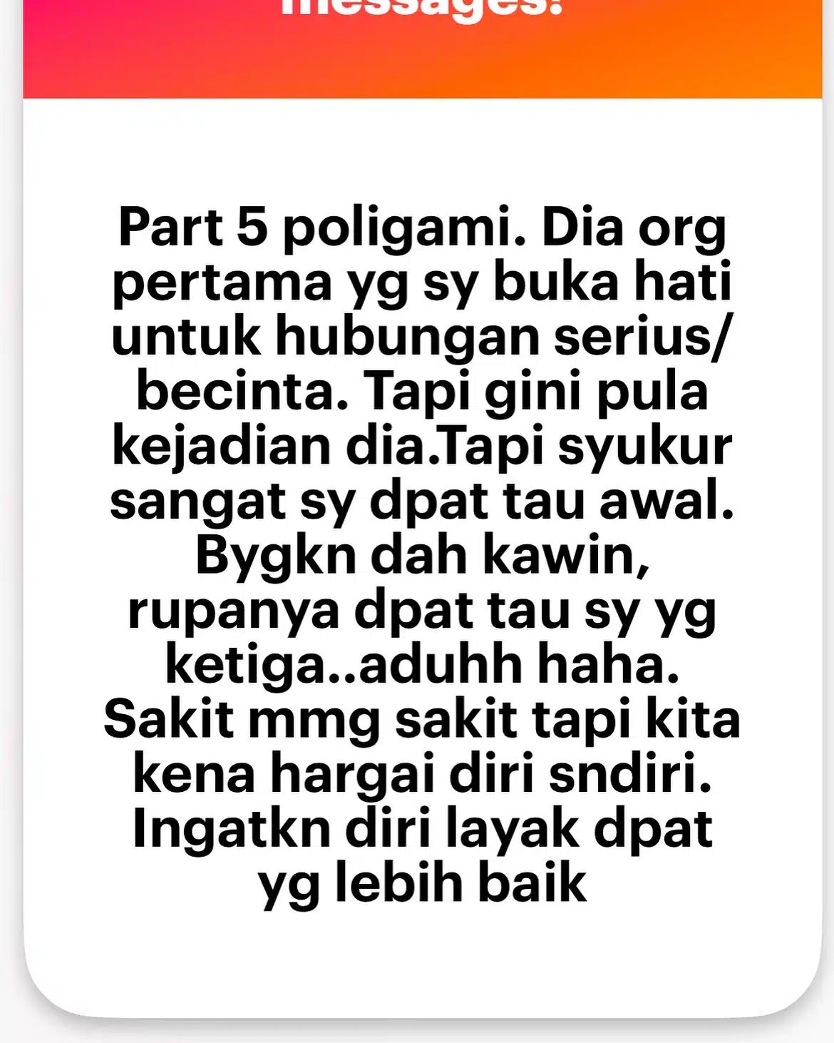 Teruja Akan Jadi Isteri Kedua, Gadis Gigil Tahu Bakal Suami Rupanya Beristeri 2