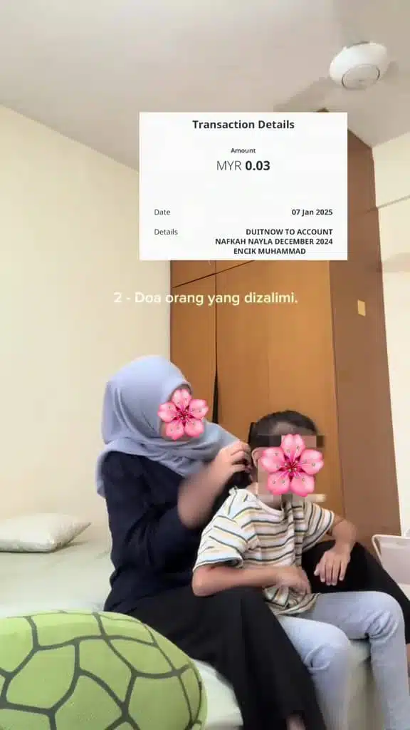 Bekas Suami Tergamak Beri RM0.03 Untuk Nafkah Anak – “Ramai Hadapi Isu Sama”