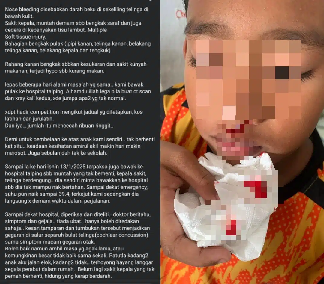 Kepala Pelapis Renang Malaysia Dikasari Guru SK, Ibu Sayu Kesihatan Kian Merosot