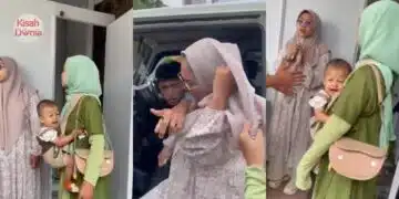 Sambil Gendong Bayi, Isteri Terjah Perselingkuhan Suami & Tarik Tudung Perampas