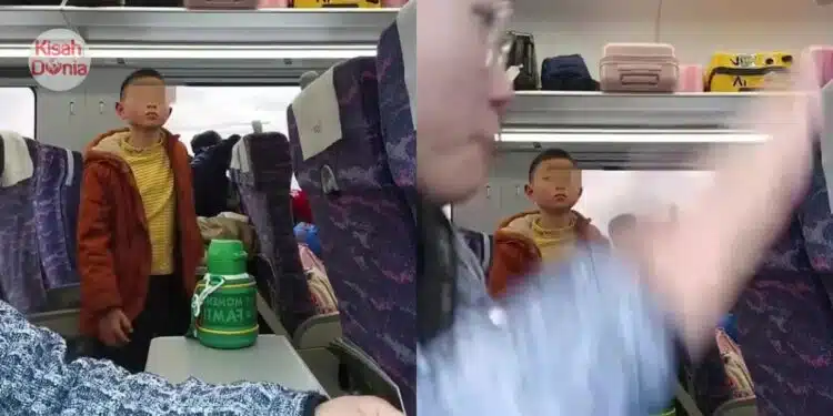 Rombongan Budak Sekolah Terlalu Bising Dalam Tren, Lelaki Tengking Suruh Diam