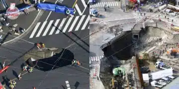 Pemandu Bersama Lori Hilang ‘Ditelan’ Sinkhole, Jepun Hentikan Pencarian