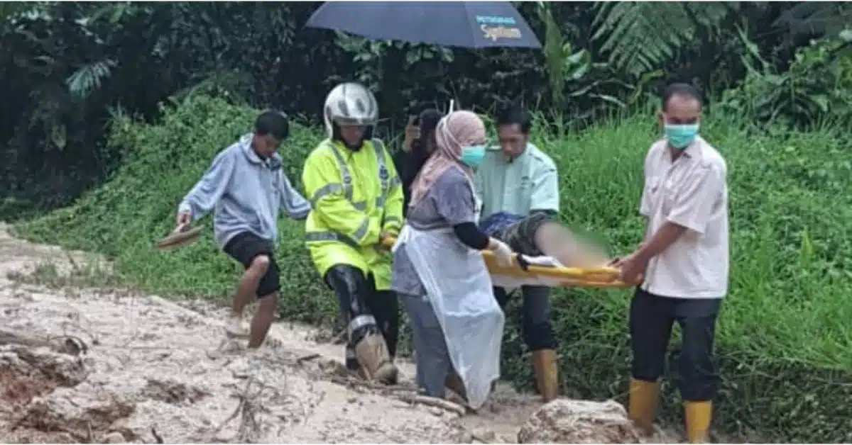 [SABAH] Wanita Hamil Terlibat Cerun Runtuh, Emergency Czer Terpaksa Dijalankan