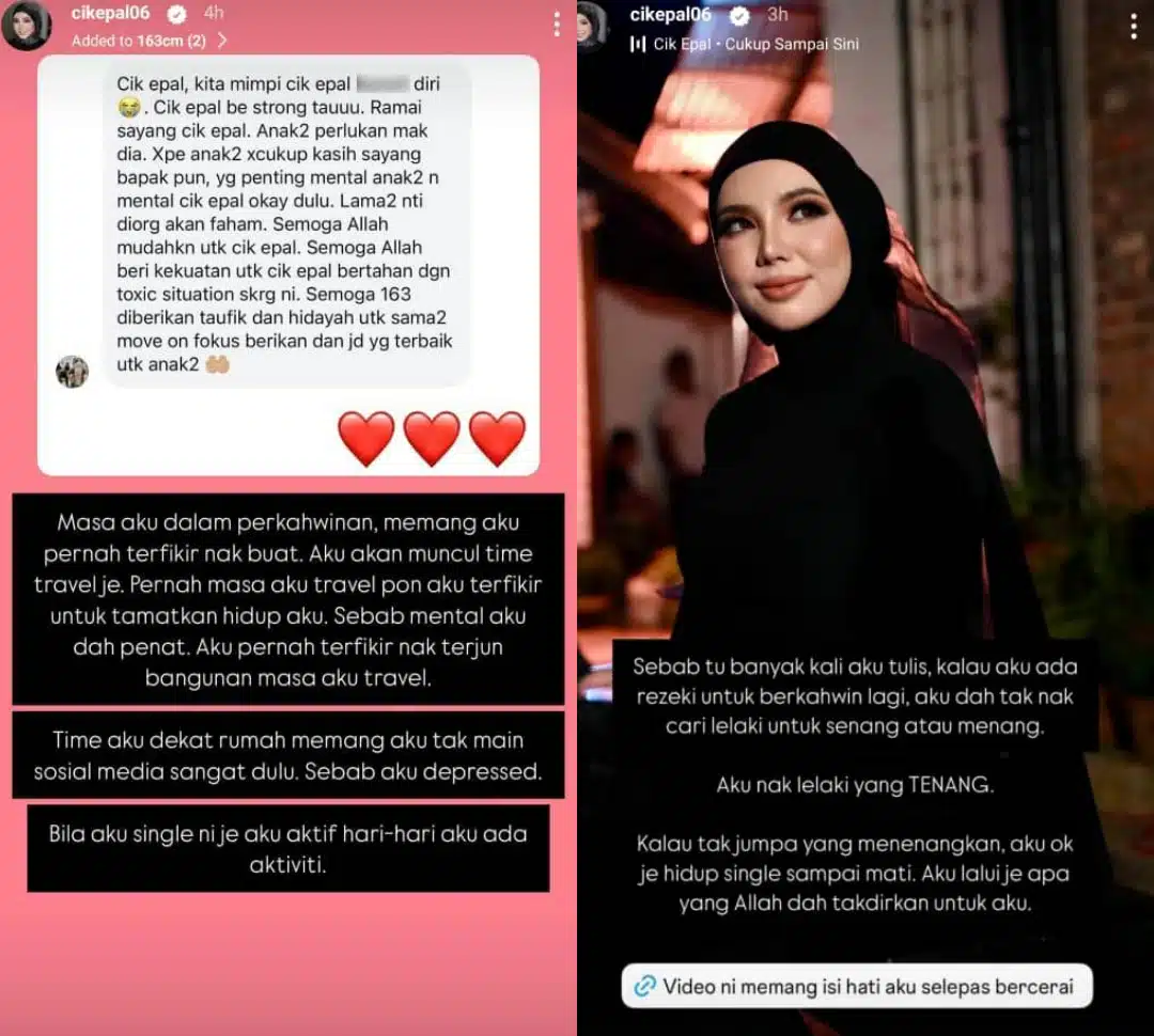 Pernah Terfikir Akhiri Hidup Saat Melancong, Cik Epal Depresi Dalam Perkahwinan