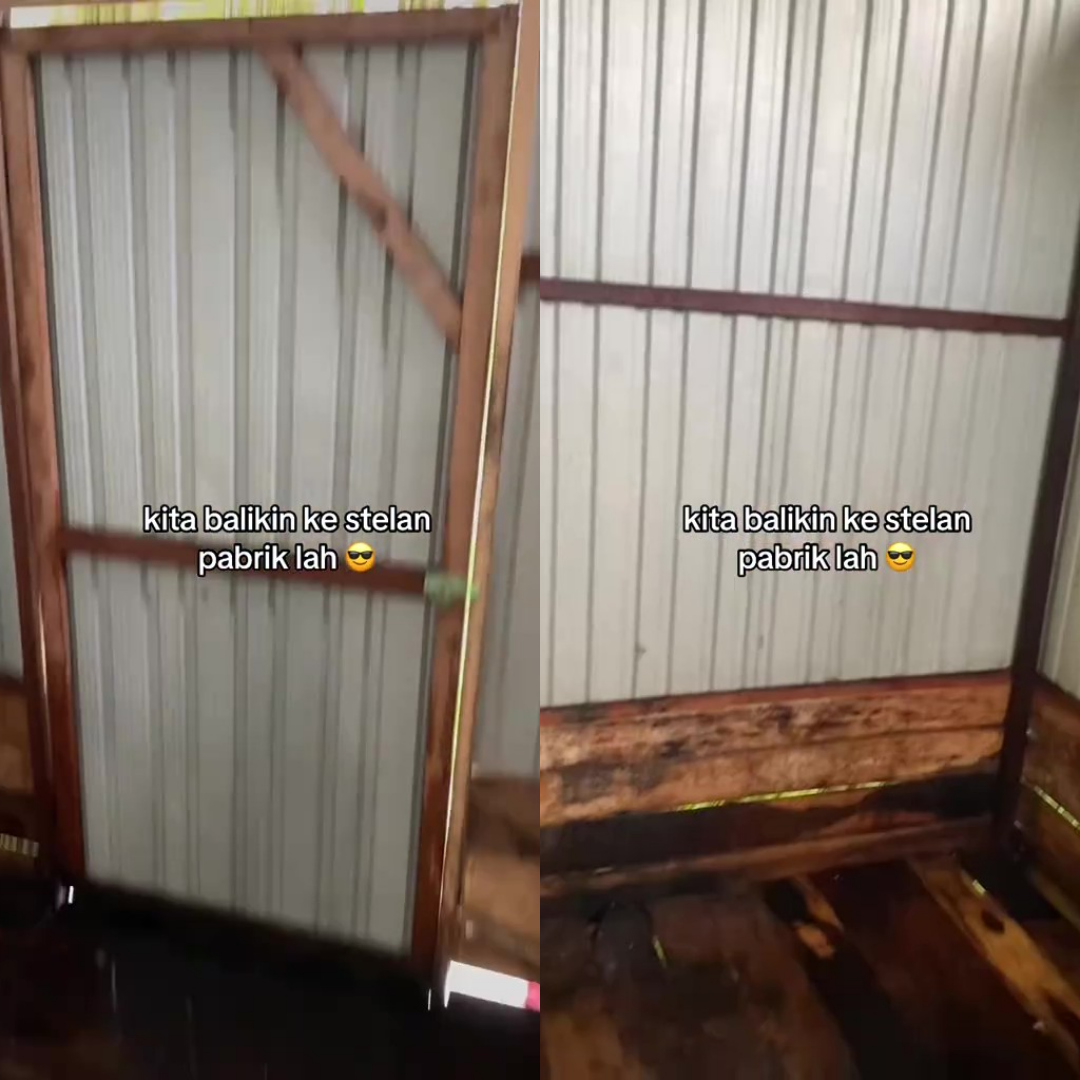 Diarah Berpindah Lepas Deko Rumah Sewa, Suami Isteri Cabut Semuanya Seperti Asal