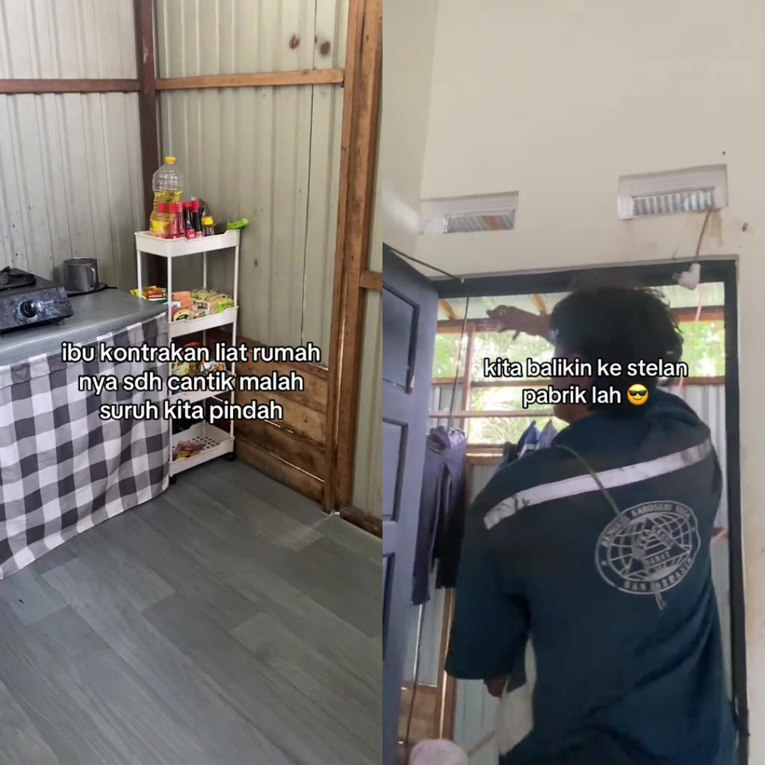 Diarah Berpindah Lepas Deko Rumah Sewa, Suami Isteri Cabut Semuanya Seperti Asal