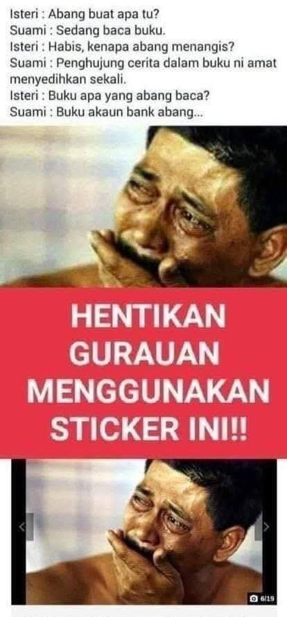 Gambar Pakcik Menangis Dijadikan Sticker Lawak, Rupanya Terselit Realiti Sedih