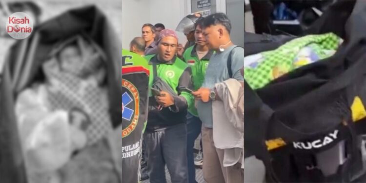 Dapat Job Hantar Kain, Rider Terkejut Rupanya Beg Dibawa Berisi Tubuh Kaku Bayi