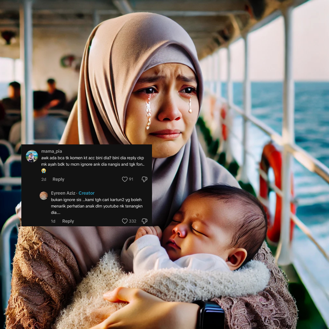 Anak Menangis Atas Feri, Ibu Tampil Dedah Hal Sebenar – “Teruk Sangat Kamu Spin”